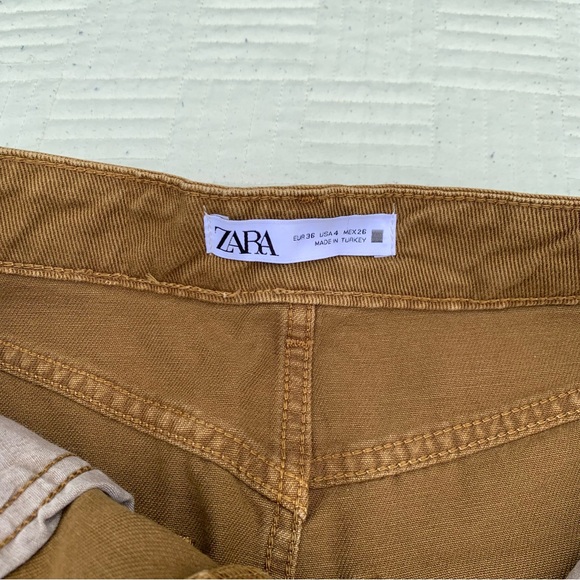 Zara Brown Jean Shorts Size 4 - Picture 3 of 5